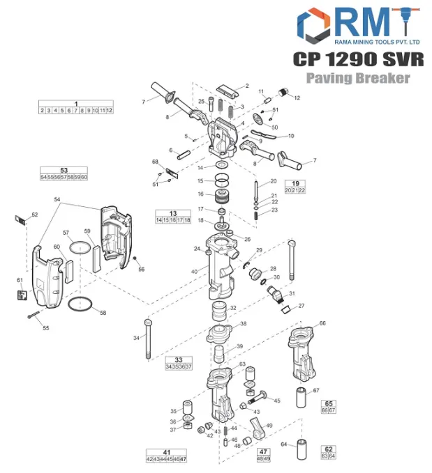 CP 1290 SVR - Pneumatic Breaker